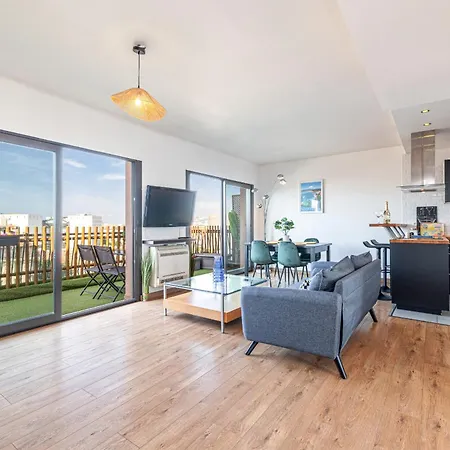 Daire Open Sky Terrace Lage 1 Bdr & Parking Nice